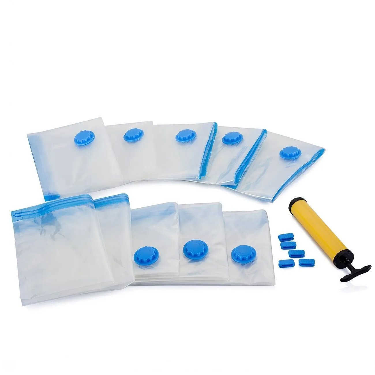 Vacuum Space Saver Storage bags with Vacuum hand pum Jumbo size, excellent for long term storage or saving extra space while traveling