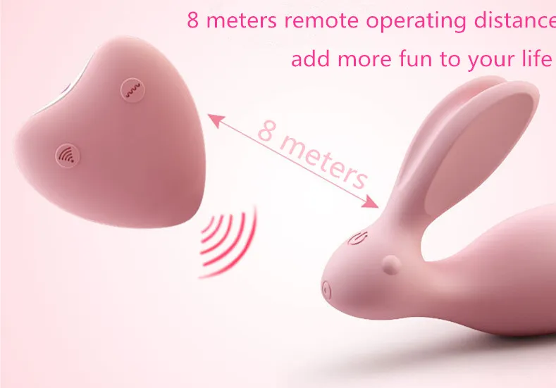 Wowyes kablosuz uzaktan kumanda çift vibratör tavşan g spot klitoris stimülatör kayış vibratörler üzerinde seks oyuncakları