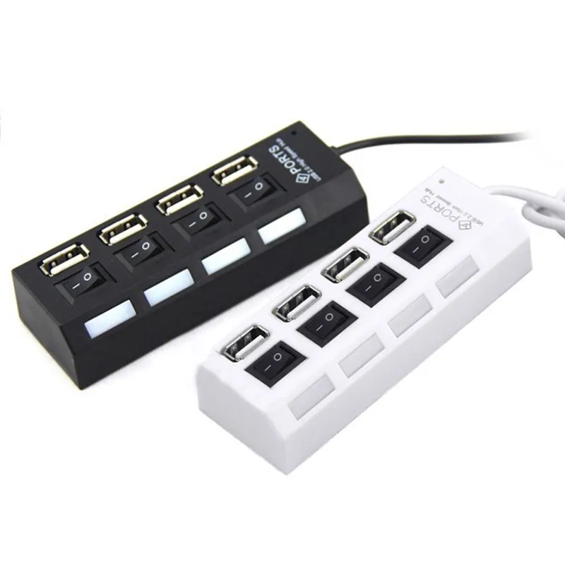 Mini High Speed USB 2.0 Hub 4 Ports Tragbare USB Hub 480 Mbit/s Switch Hub USB Splitter Adapter Für PC Laptop