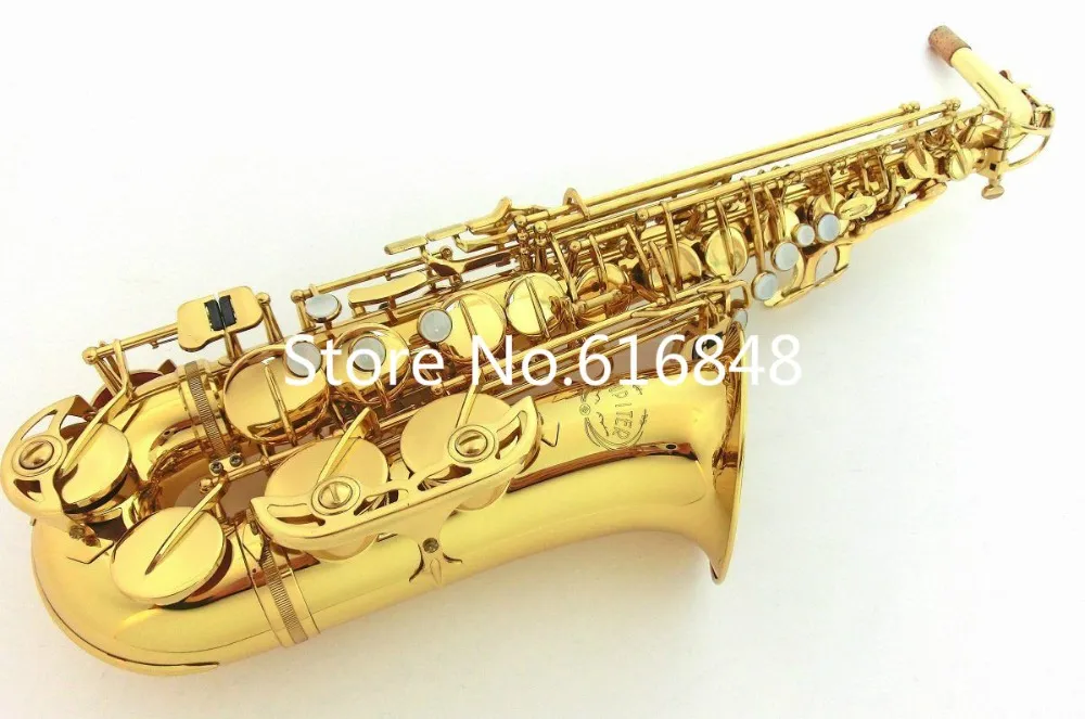 Haute Qualité Alto Mi bémol JUPITER JAS-567 Mib Tune Saxophone En Laiton Plaqué Or Sax Instruments De Concert Avec Embouchure, Étui