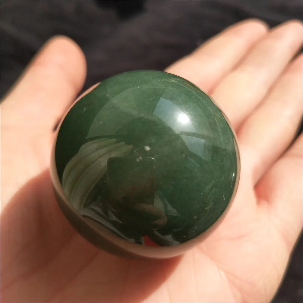 Cadeau 4050 mm belle boule de pierre d'aventurine verte naturelle sphère de cristal guérison en cristal 3991480