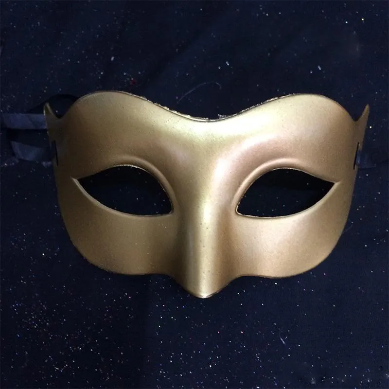 Herren Dame Masquerade Maske Kostüm venezianischen Masken Masquerade Masken Kunststoff halbe Gesichtsmaske Optional Multi-Farbe schwarz, weiß, Gold,
