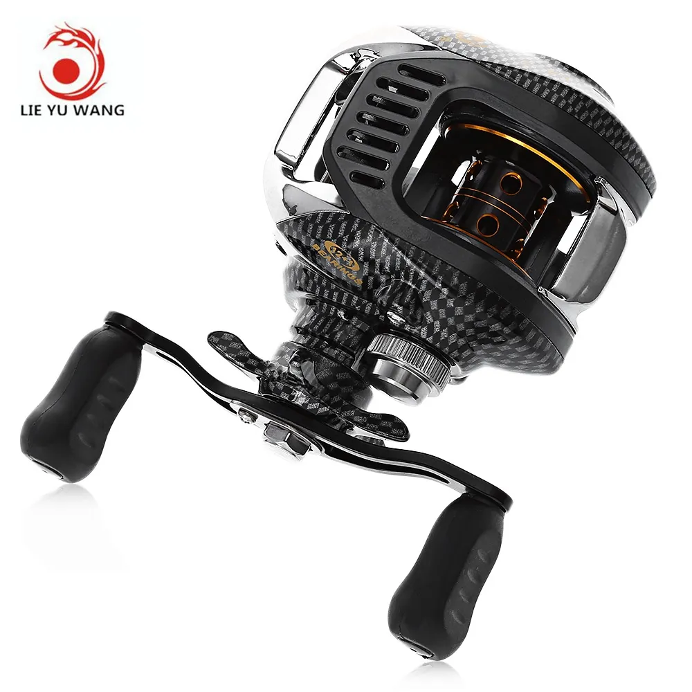 LIE YU WANG LA 13 (TRUE 4 + 1BB) Lagers Water Drop Wheel Magnetische Breeksysteem Vissen Baitcasting Reel