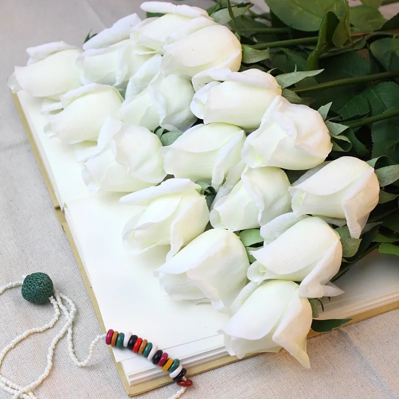 Rose künstliche Blumen Brautstrauß gefälschte Blumen für Hochzeitsfeier dekorative Blumen Hochzeitsstrauß Hochzeitssträuße