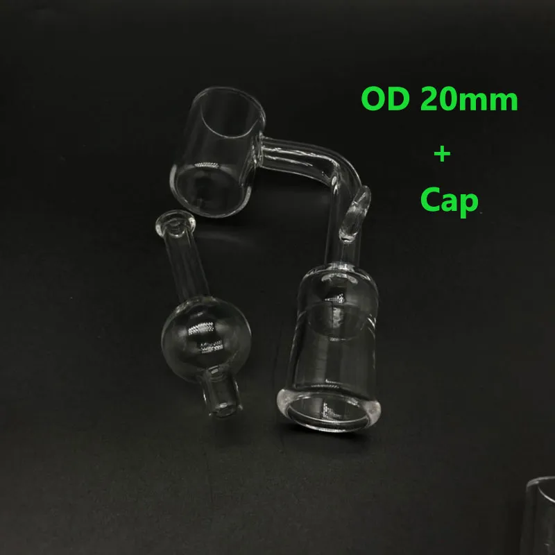 16mm 20mm 24mm Quartz Enail Banger With Glass Ball Carb Cap Female Male 10mm 14mm 18mm Quartz E Nail Banger For Glass Bongs