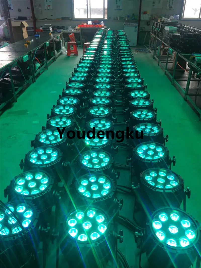 8 sztuk Stań DMX LED Oświetlenie zewnętrzne Wodoodporna 9x15 W 5in1 RGBWA Par 64 LED Light
