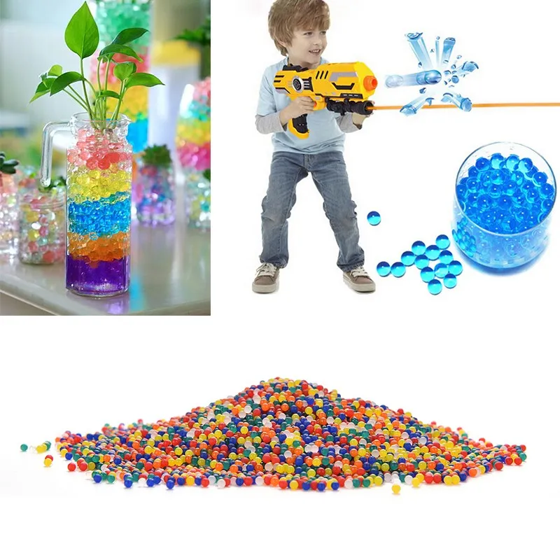 packet colored orbeez soft crystal water paintball grow water beads grow balls water toys234u3762305