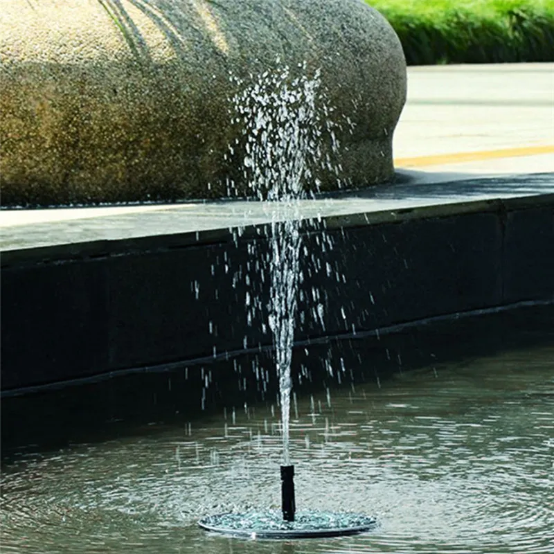 Fonte de água flutuante para banho de pássaros, fonte de energia solar, tanque de peixes para banho de pássaros, decoração de jardim 193n