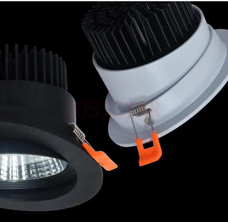 Quente Regulável Natural Branco Frio 10W 15W 20W LED COB spot recesso para baixo luz Downlights AC110V / AC220V / AC230V