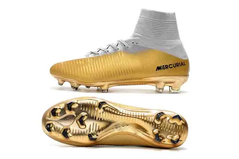 2019 CR7 Quinto Triunfo originales Tacos de fútbol zapatos de fútbol Mercurial Superfly CR7 V