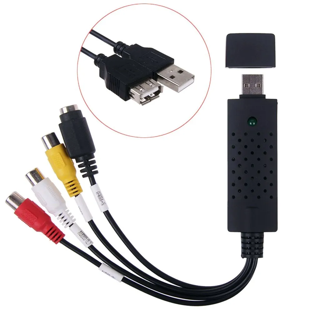 Livraison Gratuite Carte De Capture Vidéo USB 2.0 VHS Vers DVD Adaptateur  Convertisseur PC PS3 XBOX Pour Win 7 8 10 32 64 Win10 Du 21,83 €