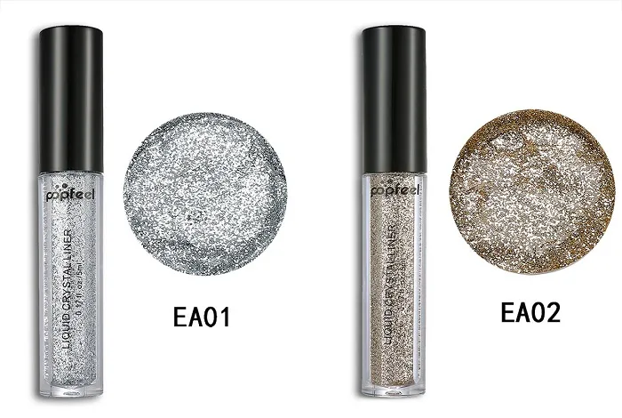 теневые POPFEEL Блеск Eyeshadow Powder Liquid Crystal Eye Liner Придерживайтесь Алмазный Shimmer Powder 