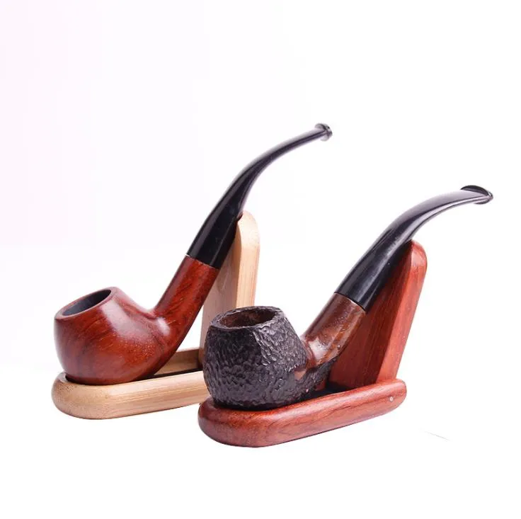 Creative new products handcrafted introduction of red sandalwood pipe 9mm core filtration rosewood pipe