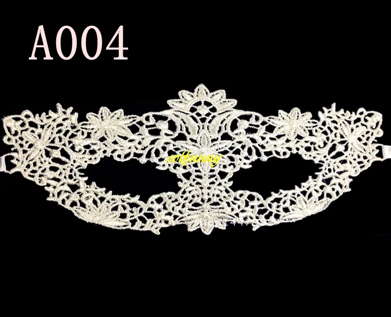 Halloween filles femmes masque doux blanc Sexy dame dentelle masques pour mascarade fête déguisement Costume