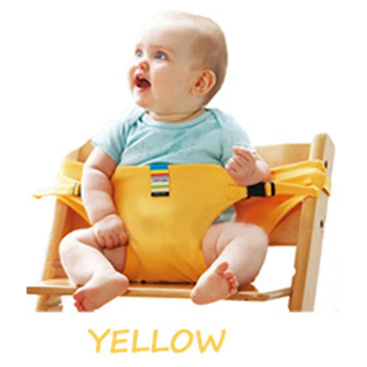 Katlanabilir Bebek Koltuğu Emniyet Kemeri Taşınabilir Koltuk Öğle Sandalye Streç Sarma Harness Bebek Booster Seat Feeding