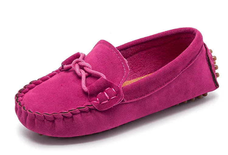 Barn mockasin loafers skor pojkar mode sneakers barn massage casual skor barn flickor platt läder skor storlek 21-30