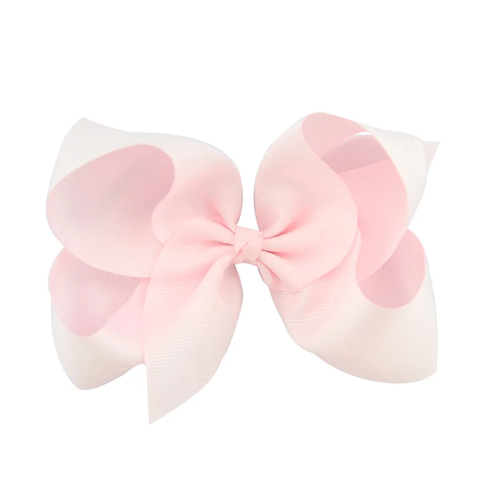 6Inch Baby Girls Handmade Flower Hair Clip Hair Accessories Ribbon Bowsknot Hairpin Boutique Elastic Headwear Kids Barrettes2626871