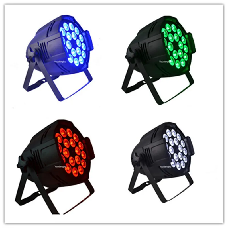 8 sztuk 18x10W RGBW Par LED 10W LED PAR64 DMX LED PAR Can