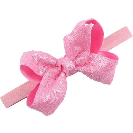 baby sequin headbands for girls christmas hair bows cheer bow kids hair accessories bows hairbands headband3225234