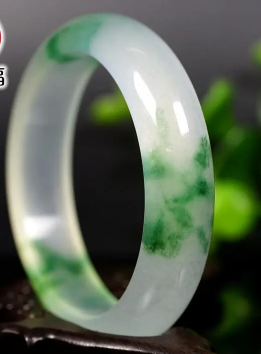 Braccialetto In Giada Di Hetian Con Foglia D'oro - Foto 7