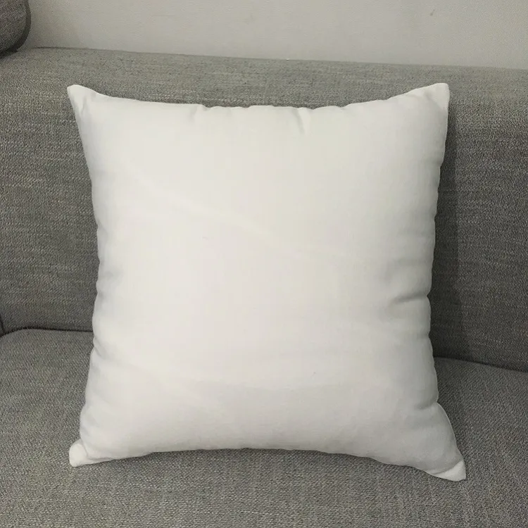 16 "X16" White Polyester Pillow Case Pure White Pillow Cover Blank 100% Polyester Canvas Cushion Cover för sublimering