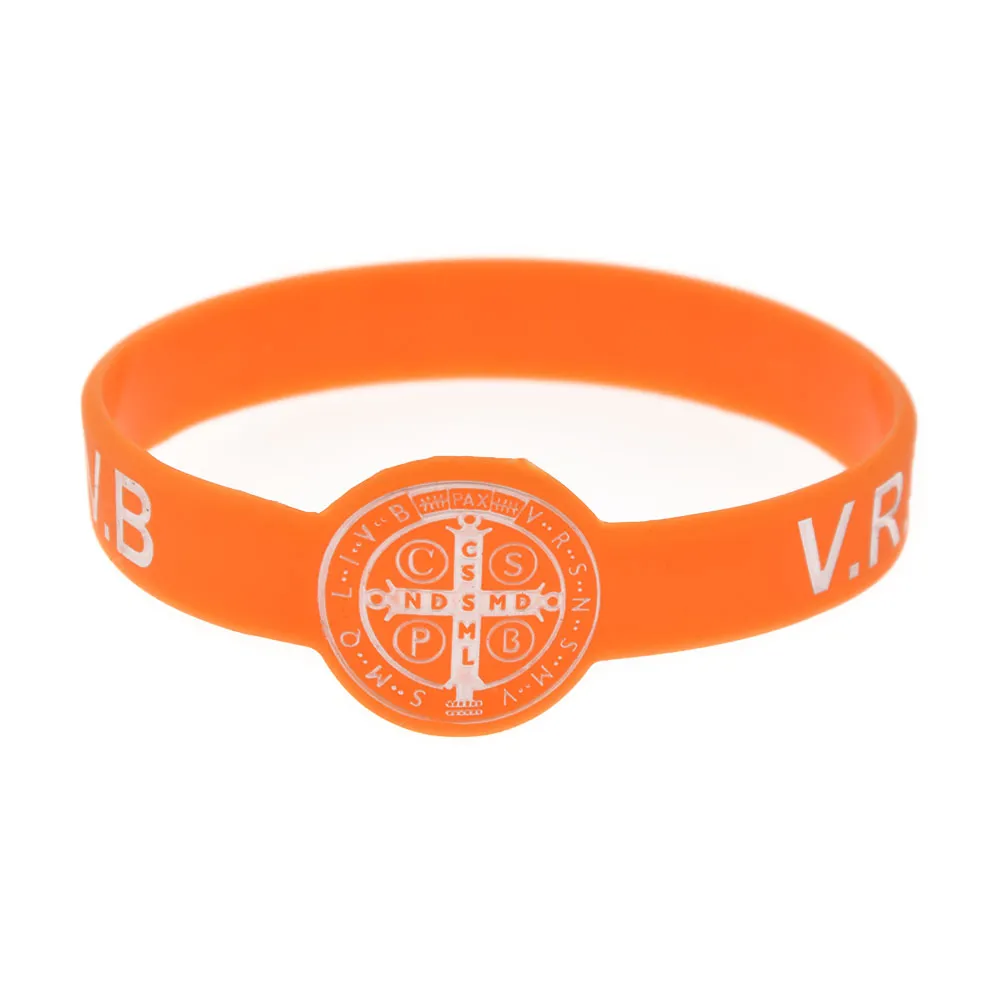 CSPB CSSML NDSMD Wrist Watch Shaped Jesus Silicone Rubber Bracelet Ink Filled Logo 