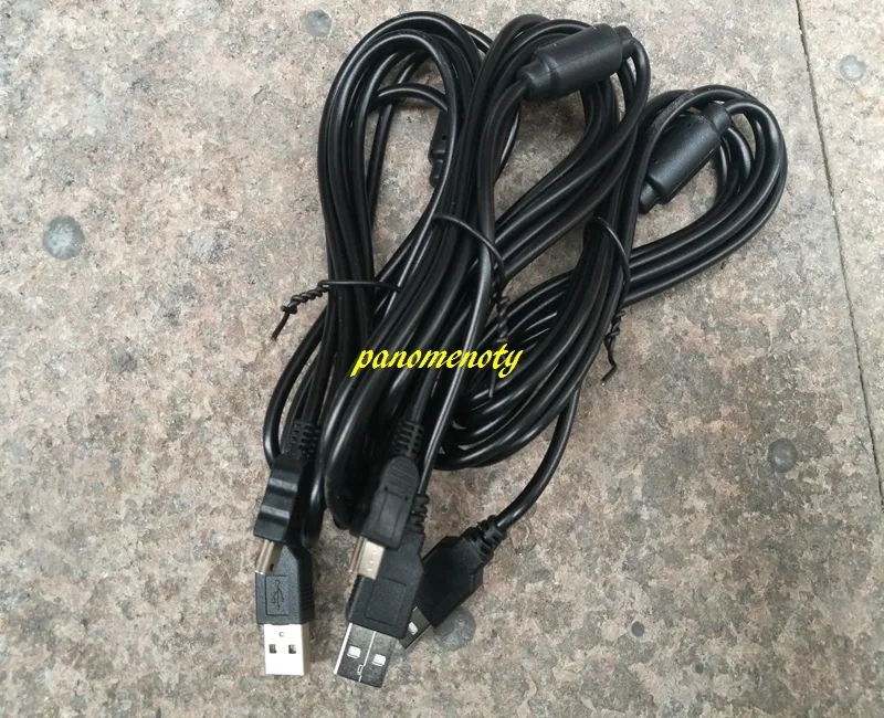 100 pz/lotto trasporto Veloce 1.8 m Mini cavo USB cavo di ricarica a 5 pin Con anello magnetico PS3 Gamepad