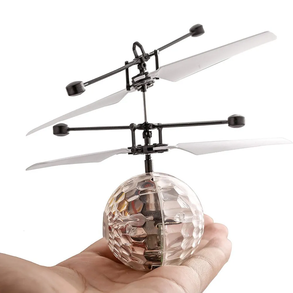 Balle lumineuse, boule volante électrique magique pour enfants, hélicoptère  coloré clignotant LED lumière infrarouge capteur