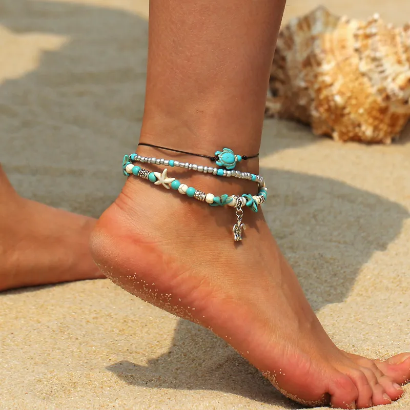 Beach Bohemian Anklet Hippie Style Ankle Bracelet Handmade Jewelry For Gypsy Wedding Party 2024 From Kareem168 5.44 DHgate.Com