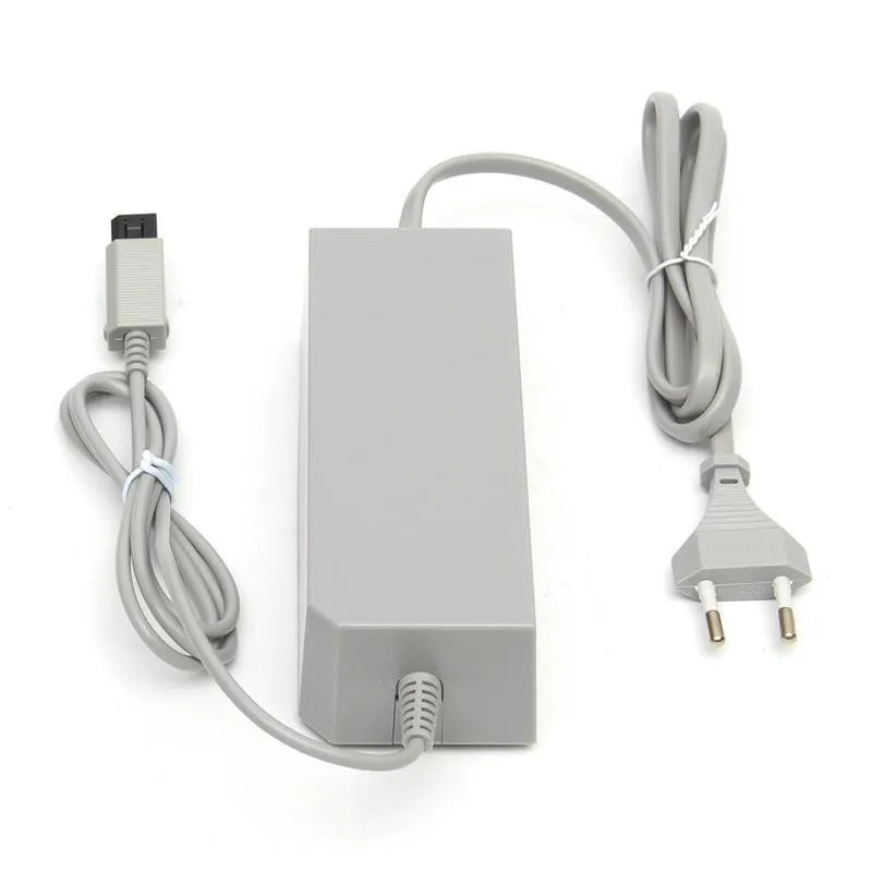 Wymiana jakości Premium Adapter Adapter Adapter Zasilanie Ładowarka Kabel do Wii Akcesoria do gry US EU Szybki statek