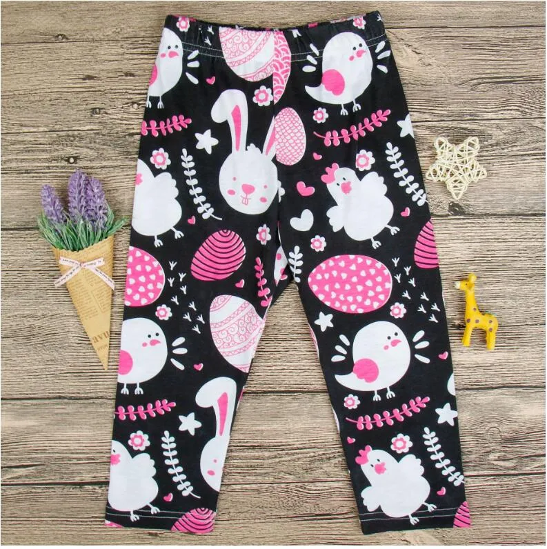 Girl Rabbit Printed Easter Day Dress Set Baby Summer Sleeveless Sling Tops and Pants Suit Kids Two Pieces Clothes Clothing ZHT 0163303362