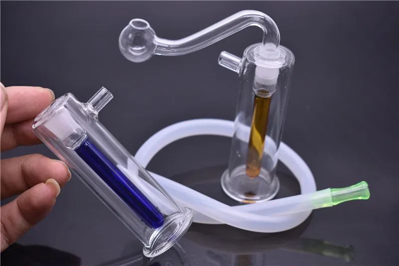 Mini vetro DAB Riga Riga Acqua Tubi Portatile Olio Porto Narghilè Inline Stereo Perc Recycler Glass Bongs 10mm Concisione congiunta DABS