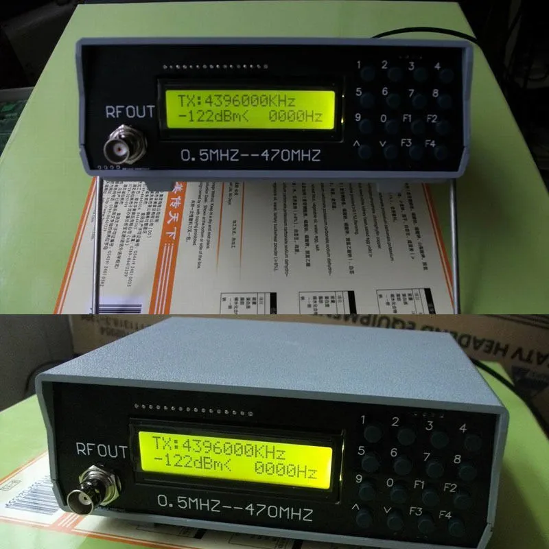 Freeshipping 0.5 МГц-470 МГц РЧ Генератор Сигналов Метр Тестер Для FM-радио рации отладки