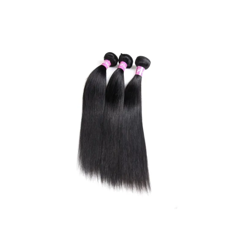 Brasilianska Virgin Human Hair 3 buntar 30-40INCH Långt tum Rak hårförlängningar Double Wefts 95-100g / Piece Bundlar