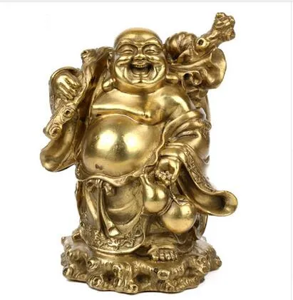 Światło, Feng Shui, Maitreya Miedź Buddha, posąg Buddy, ozdoby, rysunek, buddyjska, pokój, bogactwo, buddyzm rzemiosło, figurka ~