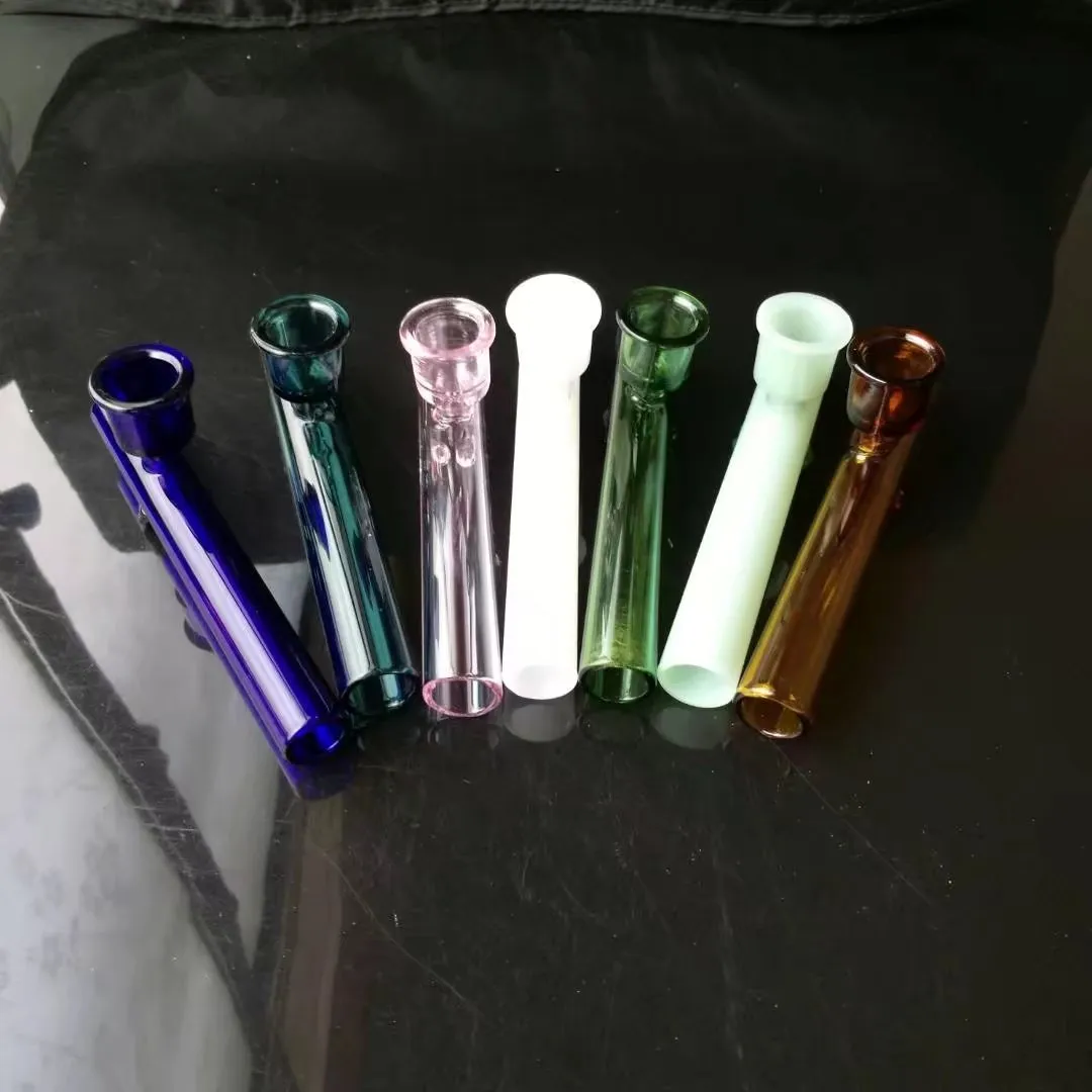 Hookahs Color funnel pipe with logo Wholesale Glass Hookah, Glass Water Pipe Fittings,