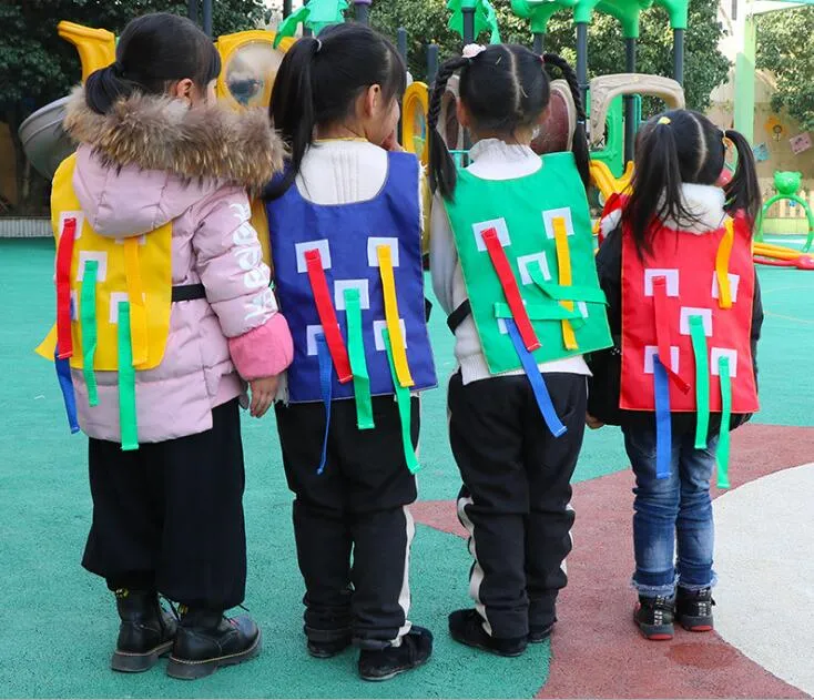 Kids Outdoor Game Parental Kindergarten Catch Tail Vest Toy Child Training Equipment Toy For Children Family