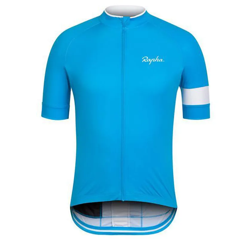 Lato Rapha Team Męskie Jazda na rowerze Jersey Koszulki z krótkim rękawem Drogowe stroje rowerowe Oddychające Outdoor Sport Bike Uniform Ropa Ciclismo S21033121