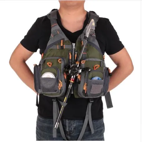 Save Big on Bulk Fishing Vest Life Jacket Fishing Life Vest: Outdoor Water  Sport Safety Vest With Breathable Design Utility Waistcoat Floating Device 