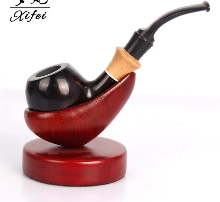 New products of ebony portable circulatory pipes, filter cartridge pipes, smoking accessories