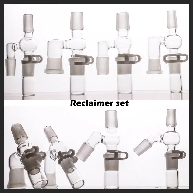 90/45 graden Set voor Glass Bong Oil Rig hebben 14 18 mannelijke en vrouwelijke adapter complete nieuwe ontwerp reclaimer