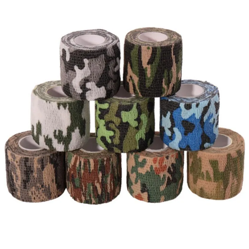 Bandages de poignée de tatouage de camouflage protecteur 50 mm auto-adhésif camouflage élastique enveloppe sport protection 2 pouces accessoires de poignée 127003584