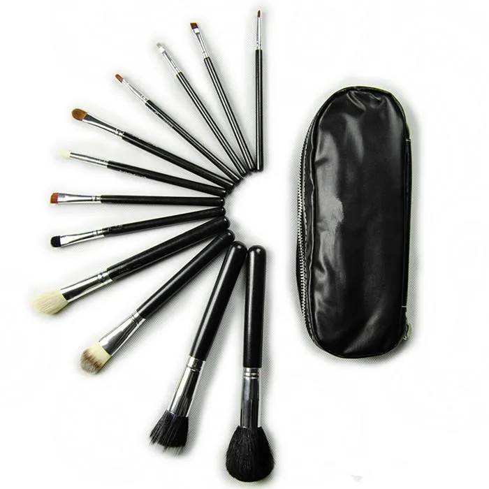 2018 Ny sminkborste 12 Professionell Makeup Brush Set Pulver / Svart / Naked Gold, DHL Gratis Express.