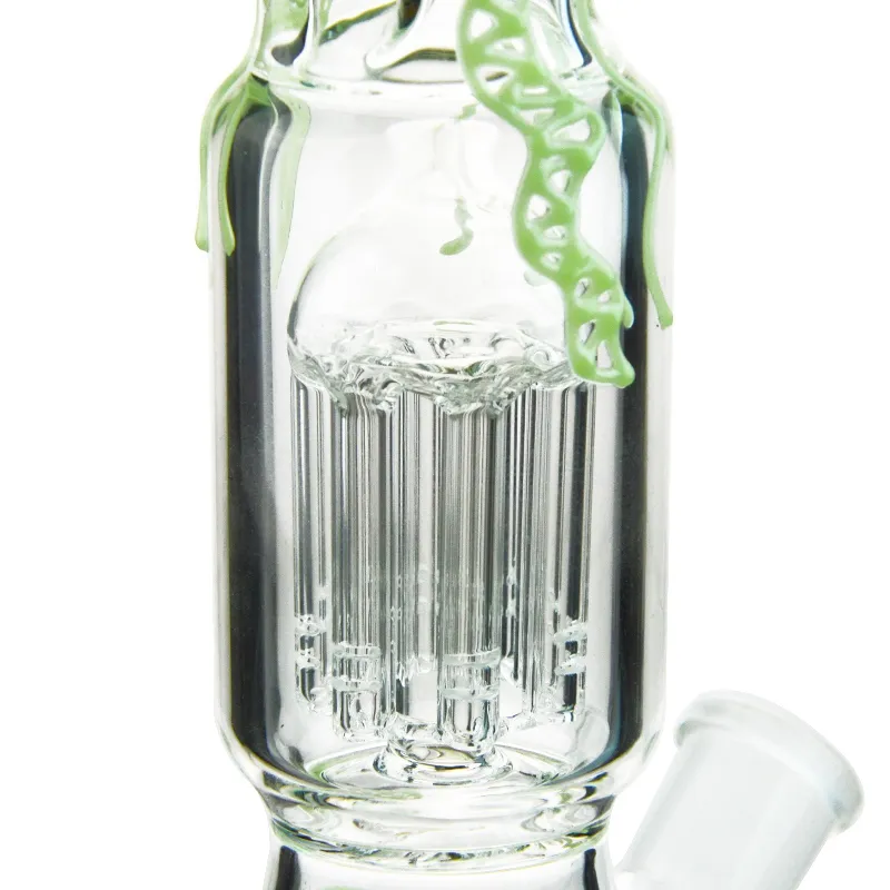 Glow In The Dark Bong Modèle de méduse Bécher Bongs Arbre Percolateur Bubbler Pipe Verre Huile Rigs Heady Water Pipes Dab Rig GID05