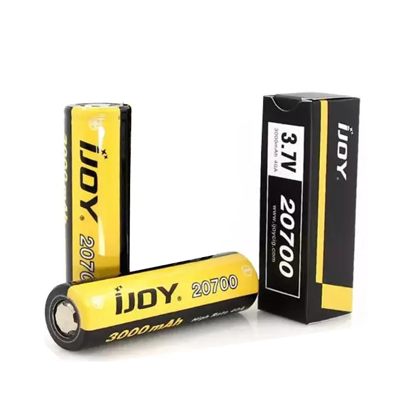 Authentiek IJoy 20700 Lithium -batterij 3000 mAh Oplaadbare lithiumbatterijen 40a Flat Top Battery voor IJoy Captain PD270 Gene Mod6115939