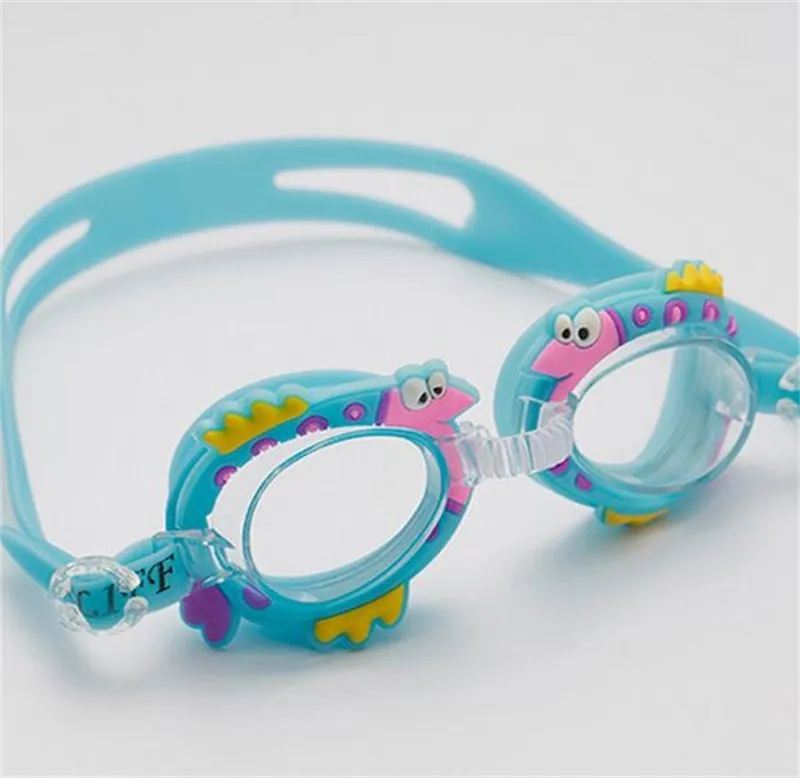 Simpatico cartone animato bambini Occhiali antiappannamento bambini Ragazzi Ragazze Occhiali da nuoto Sport acquatici Occhiali bambini Anello specchio in silicone 6bj Y6739760