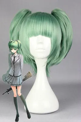 Parrucca verde del costume cosplay dell'aula dell'assassinio di Halloween per Kaede Kayano