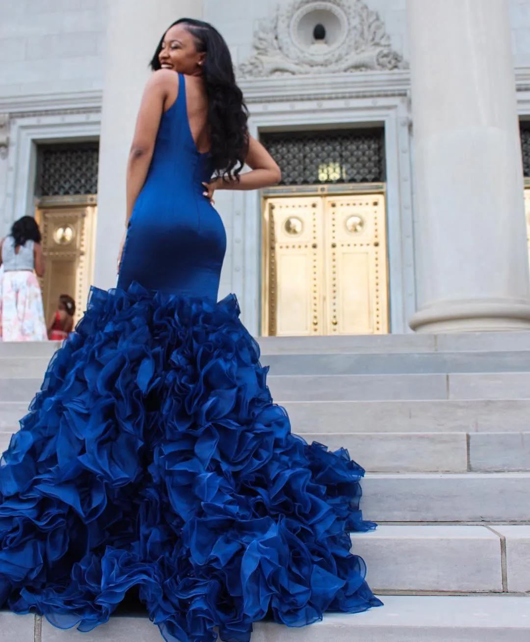 Mermaid Style Prom Gowns, Sexy Royal Blue Deep V Neck... From Linda_wedding, $180.03 | DHgate.Com Mermaid Style Prom Gowns, Sexy Royal Blue Deep V Neck... From Linda_wedding, $180.03 | DHgate.Com