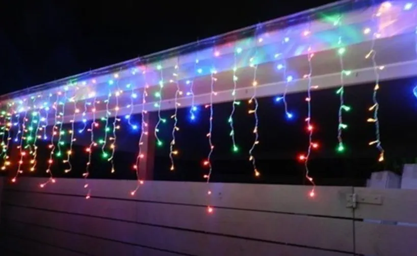 10M * 0.65M 320LED 조명 점멸 차선 LED 문자열 커튼 고드름 크리스마스 홈 정원 축제 조명 110V-220V EU 영국 미국 AU 플러그 램프