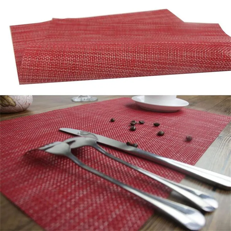 Napperons tapis de Table à manger résistant aux taches lavable tapis de Table en PVC isolation thermique tapis de Restaurant d'hôtel